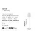 Lampi decorative si solare - Veioza/Lampa de masa LED portabila exterior IP54 PETIT bej