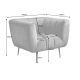 Fotolii - Fotoliu design elegant Noblesse, gri