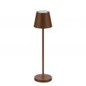 Veioza/Lampa de masa LED portabila exterior IP54 PETIT maro