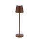 Veioza/Lampa de masa LED portabila exterior IP54 PETIT maro