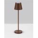 Lampi decorative si solare - Veioza/Lampa de masa LED portabila exterior IP54 PETIT maro