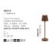Lampi decorative si solare - Veioza/Lampa de masa LED portabila exterior IP54 PETIT maro