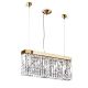 Lustre Cristal Asfour - Lustra suspendata cristal Asfour design modern de lux Ring 50cm gold plated