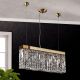 Lustre Cristal Asfour - Lustra suspendata cristal Asfour design modern de lux Ring 50cm gold plated