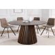Mese dining - Masa rotunda Valhalla Wood 140cm, stejar inchis