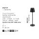 Lampi decorative si solare - Veioza/Lampa de masa LED portabila exterior IP54 PETIT antracit