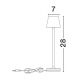 Lampi decorative si solare - Veioza/Lampa de masa LED portabila exterior IP54 PETIT antracit