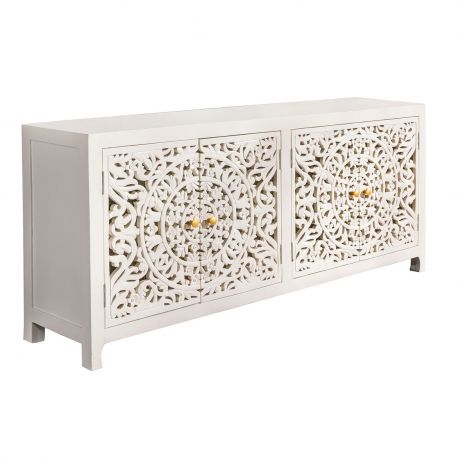 Comode - Comoda design oriental MARRAKECH 170cm, alb