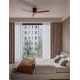 Lustre cu ventilator - Ventilator de tavan cu telecomanda NINEMIA negru/dark wood