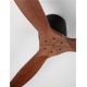 Lustre cu ventilator - Ventilator de tavan cu telecomanda NINEMIA negru/dark wood