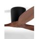 Lustre cu ventilator - Ventilator de tavan cu telecomanda NINEMIA negru/dark wood