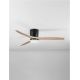 Lustre cu ventilator - Lustra LED cu Ventilator si telecomanda ALOA negru/natural wood