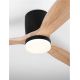 Lustre cu ventilator - Lustra LED cu Ventilator si telecomanda ALOA negru/natural wood