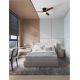 Lustre cu ventilator - Lustra LED cu Ventilator si telecomanda ALOA negru/dark wood