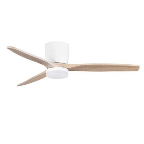 Lustre cu ventilator - Lustra LED cu Ventilator si telecomanda ALOA alb/natural wood
