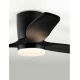 Lustre cu ventilator - Lustra LED cu Ventilator si telecomanda ALOA negru