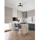 Lustre cu ventilator - Lustra LED cu Ventilator si telecomanda NEVMA negru
