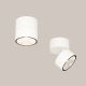 Spoturi - Spot LED rotativ pentru exterior IP54 Spin alb