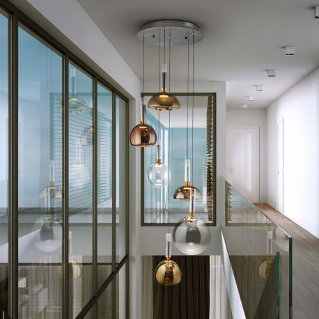 Pendule, Lustre suspendate - Lustra LED moderna design decorativ Charlize 6L COLOURS