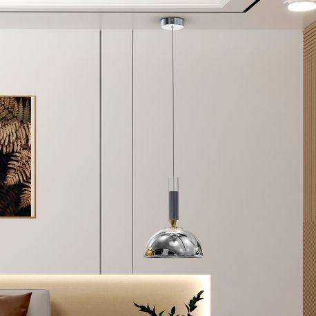Pendule, Lustre suspendate - Pendul LED modern design decorativ Charlize 1L SILVER