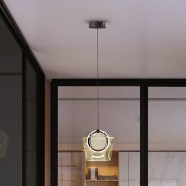 Pendule, Lustre suspendate - Pendul LED modern design decorativ Ingrid 1L champagne