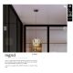 Pendule, Lustre suspendate - Pendul LED modern design decorativ Ingrid 1L champagne