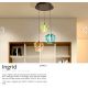Pendule, Lustre suspendate - Lustra cu 3 pendule LED design decorativ Ingrid 3L color