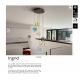 Pendule, Lustre suspendate - Lustra cu 5 pendule LED design decorativ Ingrid 5L color