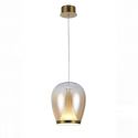 Lustra/Pendul LED modern design decorativ Suspiro D-25cm gold/amber 