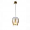 Pendul LED modern design decorativ Suspiro D-18cm gold/amber 