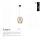 Pendule, Lustre suspendate - Pendul LED modern design decorativ Suspiro D-18cm gold/amber