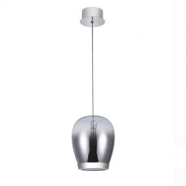Pendule, Lustre suspendate - Pendul LED modern design decorativ Suspiro D-18cm crom/fumuriu