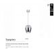 Pendule, Lustre suspendate - Pendul LED modern design decorativ Suspiro D-18cm crom/fumuriu