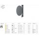 Spoturi, Proiectoare pe sina - Modul LED disc decorativ, accesoriu pentru sina magnetica Exility, Relax alama