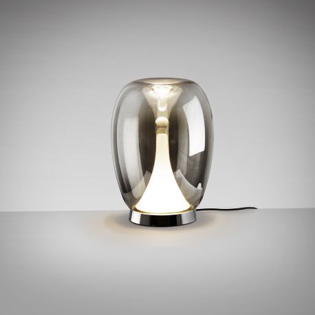 Veioze - Veioza LED moderna design decorativ Suspiro crom/fumuriu