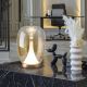 Veioze - Veioza LED moderna design decorativ Suspiro gold/amber