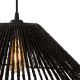 Pendule, Lustre suspendate - Lustra stil modern natural Amalfi I negru