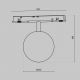 Spoturi, Proiectoare pe sina - Spot LED, accesoriu pentru sina magnetica Exility, Luna negru 3000K