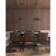 Pendule, Lustre suspendate - Lustra LED suspendata design modern Carbon negru