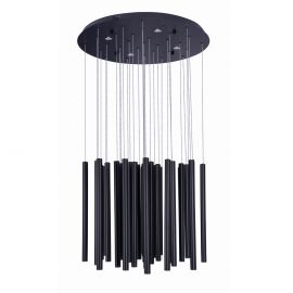 Pendule, Lustre suspendate - Lustra LED dimabila design modern Organic negru