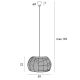 Pendule, Lustre suspendate - Lustra/Pendul stil decorativ natural Praslin I