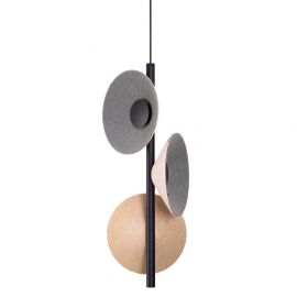 Pendule, Lustre suspendate - Lustra/Pendul LED design decorativ Puro crem/gri