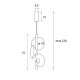 Pendule, Lustre suspendate - Lustra/Pendul LED design decorativ Puro crem/gri