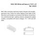 Aplice, corpuri de iluminat pentru pereti - Aplica de perete din ghips MILO 280 White