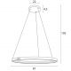 Pendule, Lustre suspendate - Lustra LED cu telecomanda design circular Qled
