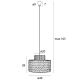 Pendule, Lustre suspendate - Lustra/Pendul stil decorativ natural Raffle
