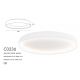 Plafoniere - Plafoniera LED design slim circular Tornado 48cm