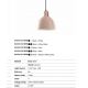 Pendule, Lustre suspendate - Pendul cu abajur ceramic realizat manual VENICE 200, albastru