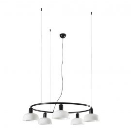 Pendule, Lustre suspendate - Lustra suspendata design modern TATAWIN S alb