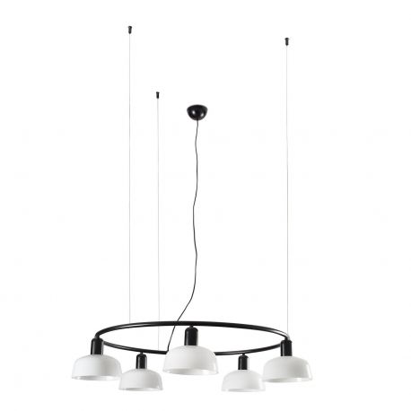 Pendule, Lustre suspendate - Lustra suspendata design modern TATAWIN S alb